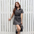 Curvy tweed zip one piece